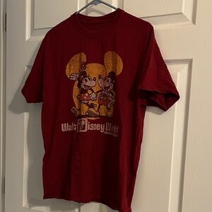 Maroon Disney T-Shirt with Mickey and Minnie